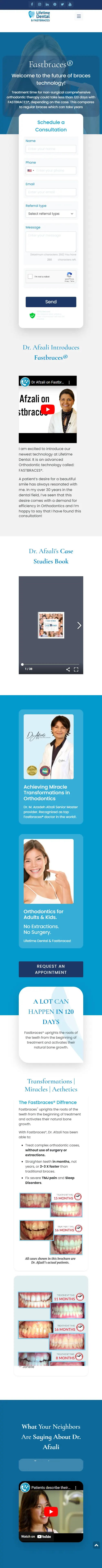 Dr. Christian Subbio Website Design Mobile View