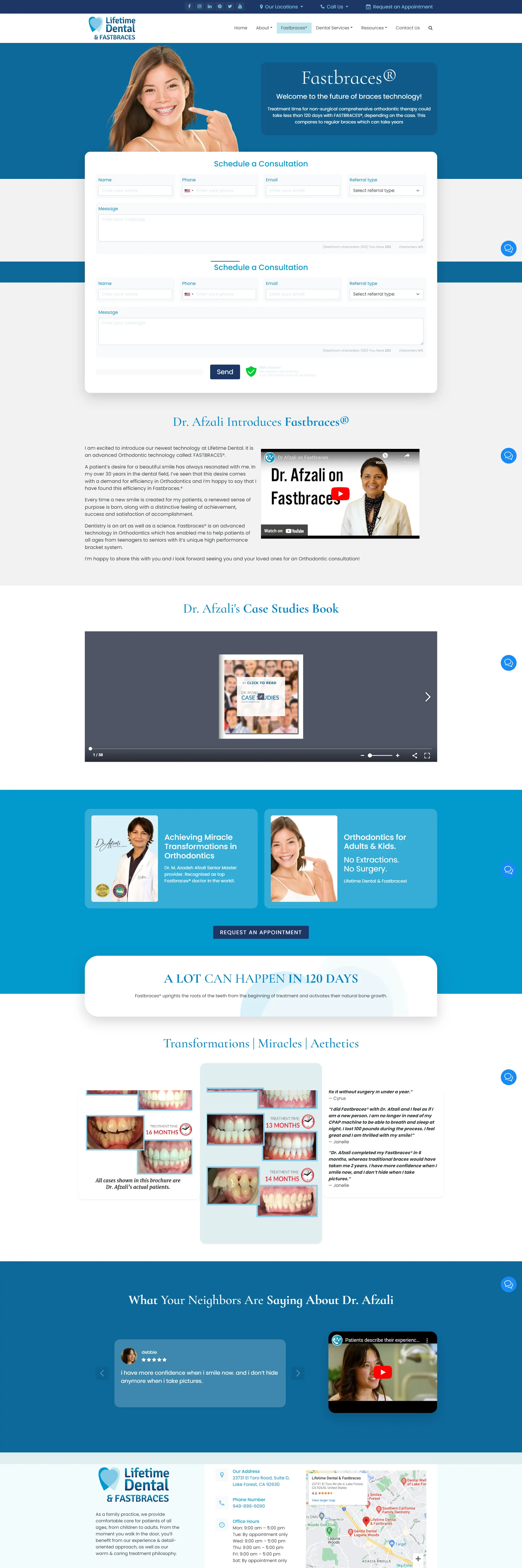 Dr. Christian Subbio Website Design Desktop View